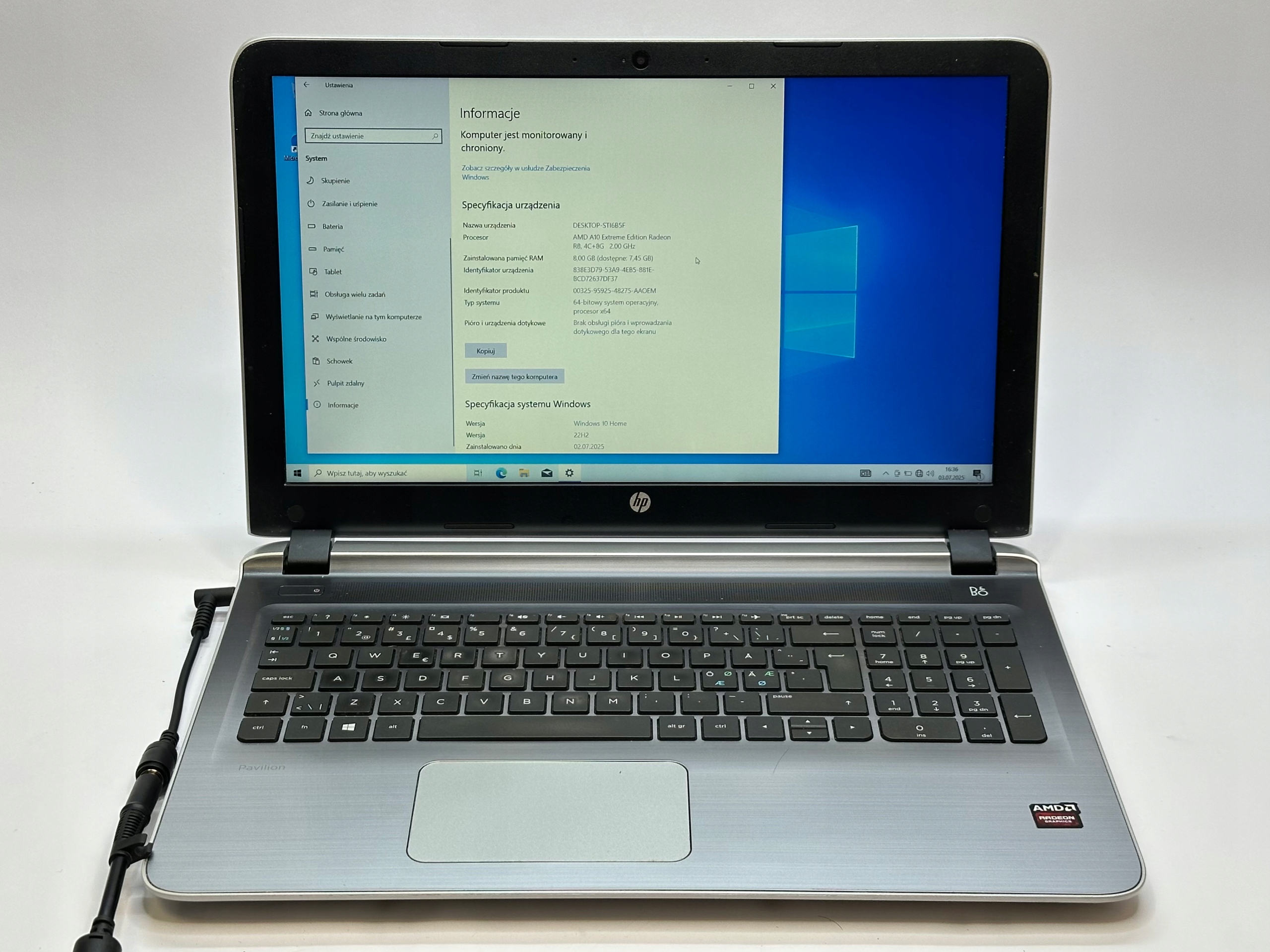 Hp Pavilion Laptop w Laptopy, notebooki, ultrabooki, AMD A10