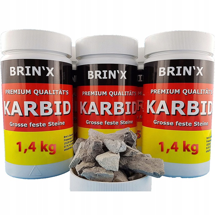 

Karbid Krety Nornice Pojemność 1,4KG 1400G