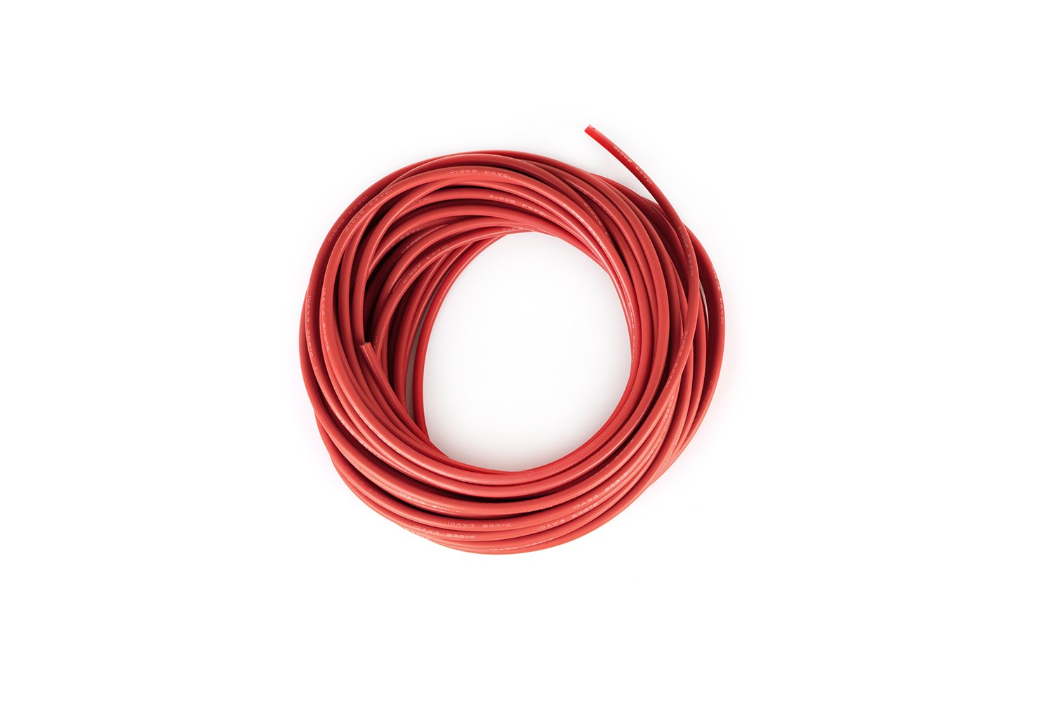 Červený kabel Htdrone AWG10 20 m – flexibilní silikonový kabel dle požadavků