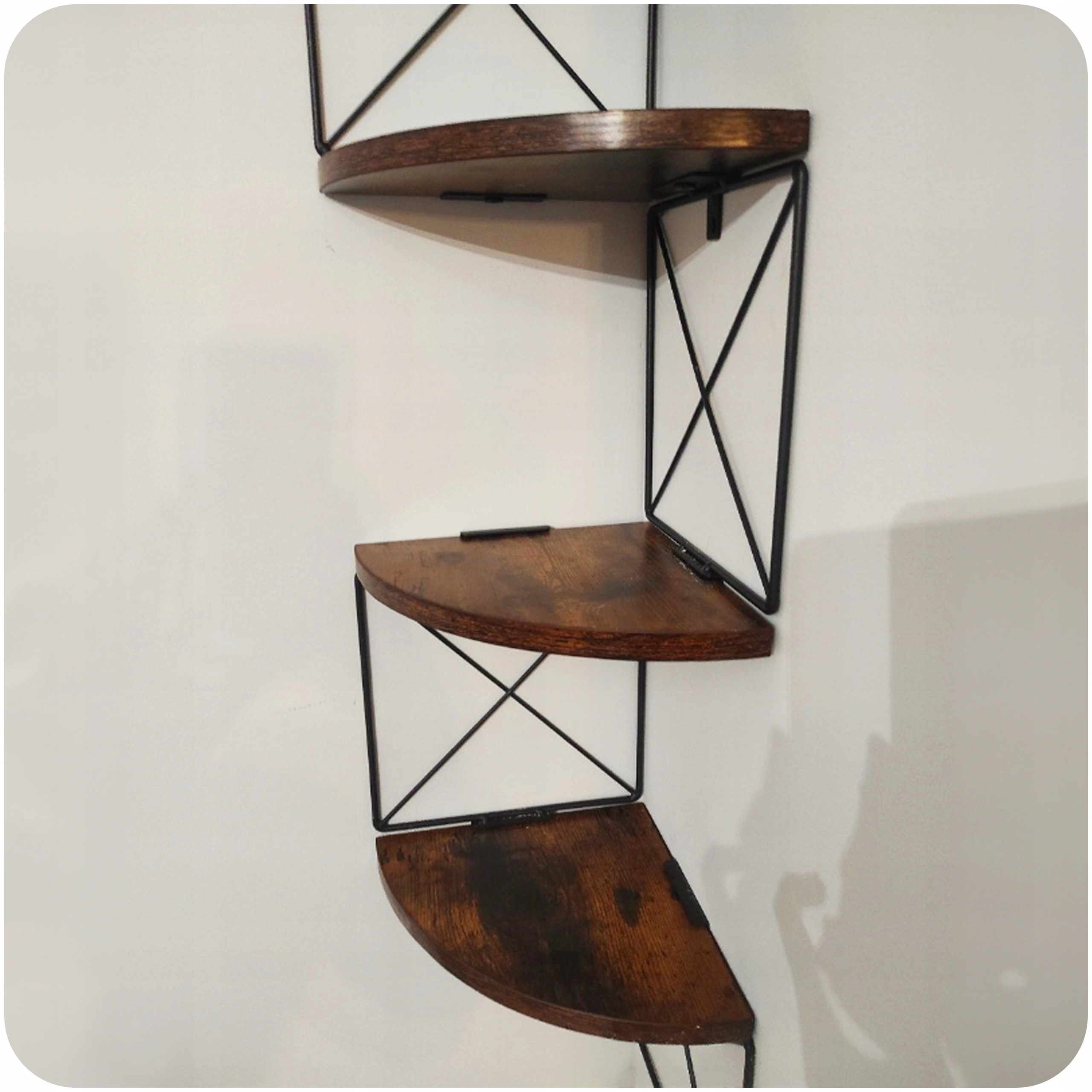 PÓŁKA NAROŻNA ŁAZIENKOWA REGAŁ 128 cm WISZĄCA PION LOFT SZAFKA DO ŁAZIENKI Materiał płyta wiórowa