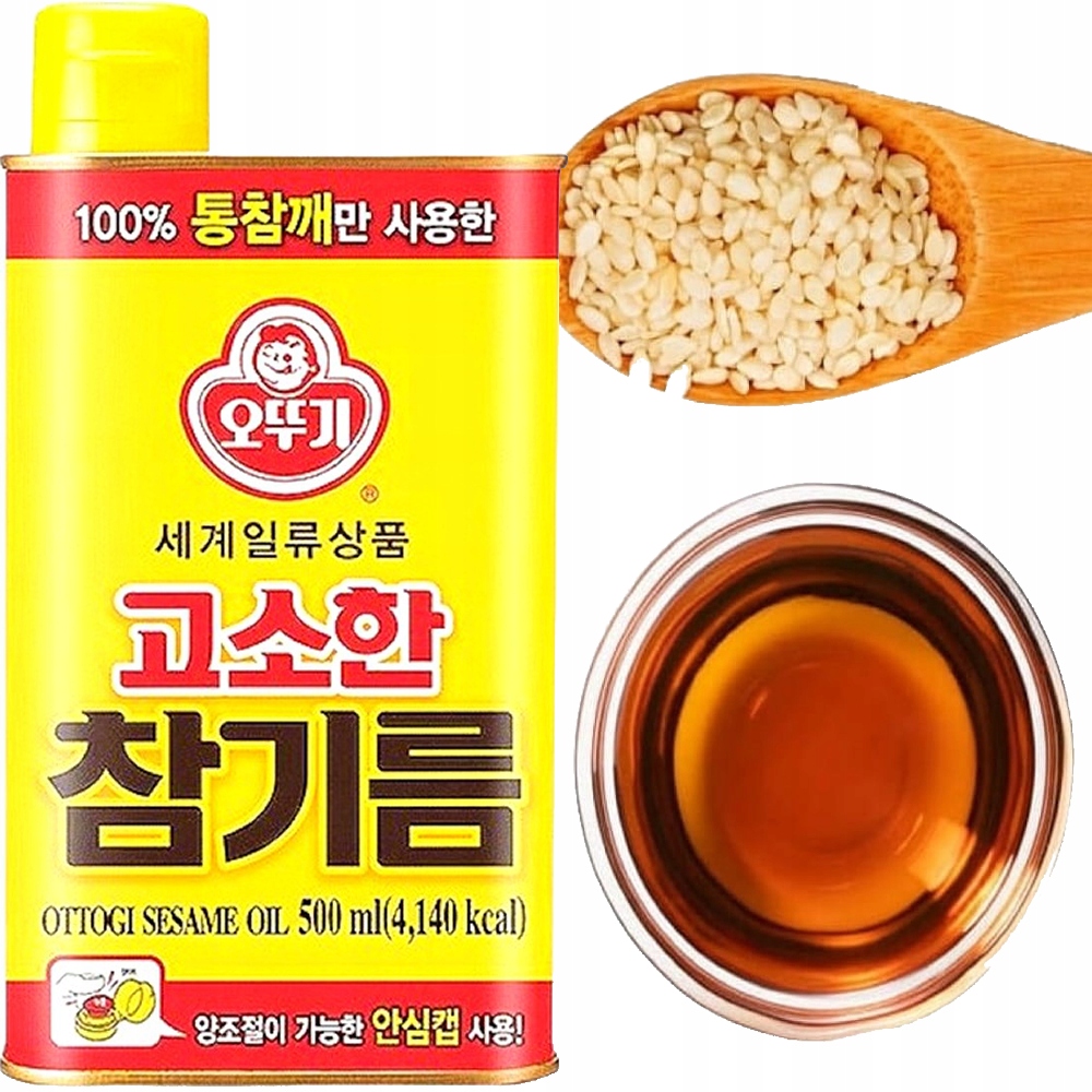Levně Korejský sezamový olej z pražených zrn 500 ml Pure Sesame Oil Ottogi