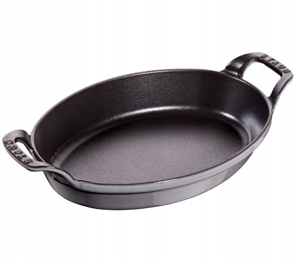 Zapekacia nádoba Staub oválna 24 x 16 cm, šedá