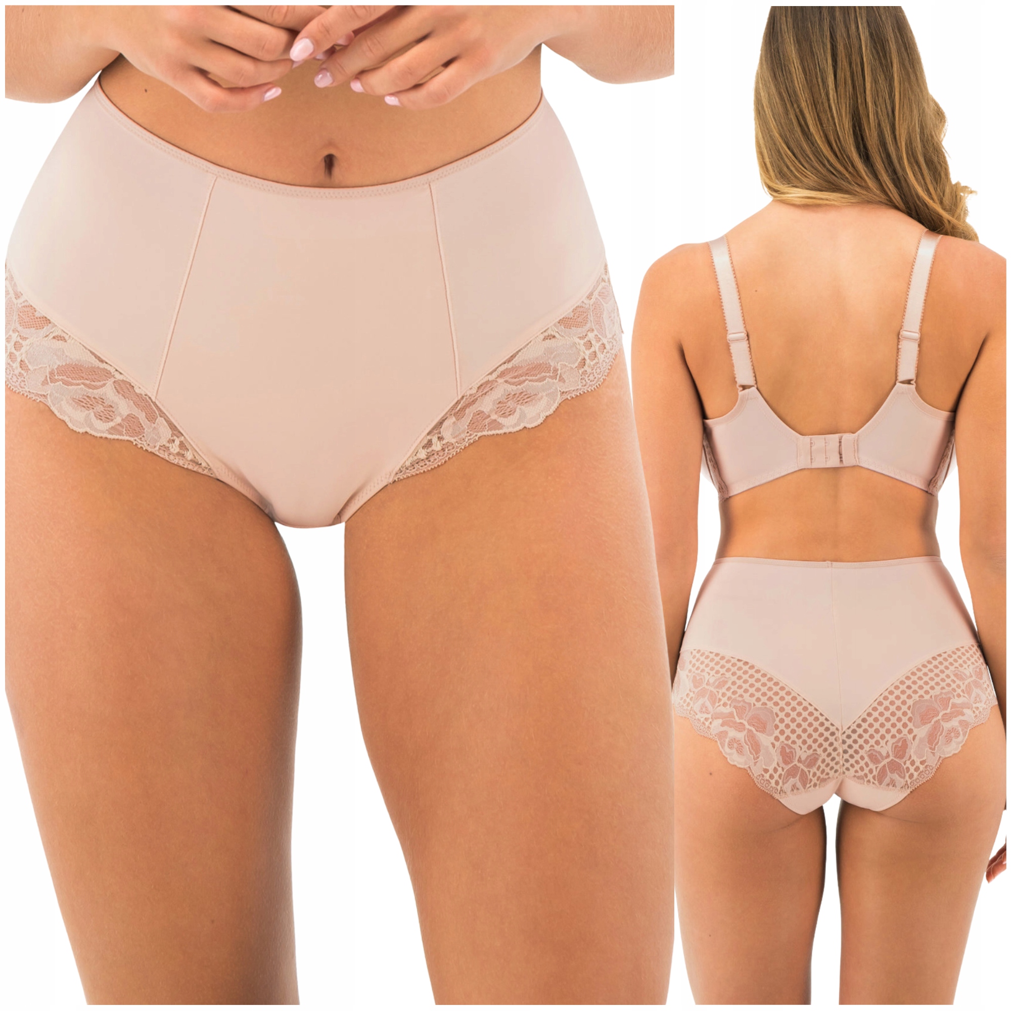 Kalhotky vysoké hladké pohodlné béžové Fantasie Reflect High Waist L