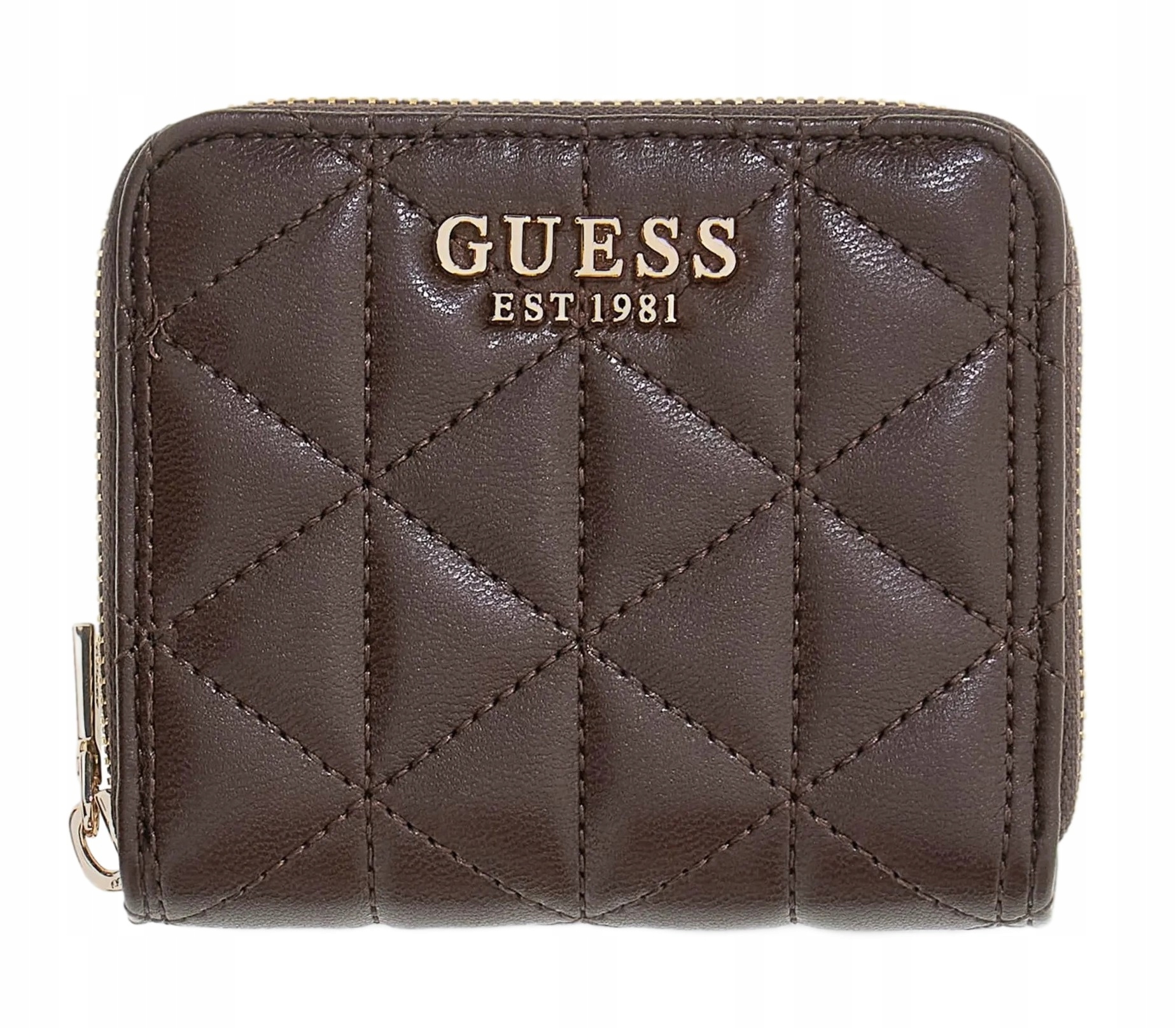 Dámská Peněženka Hnědá Prošívaná Elegantní Ženská Malá Jako Dárek Guess