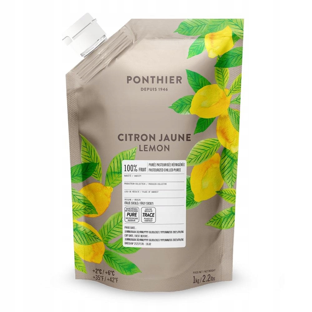 Pyré citronové chlazené 1 kg Ponthier