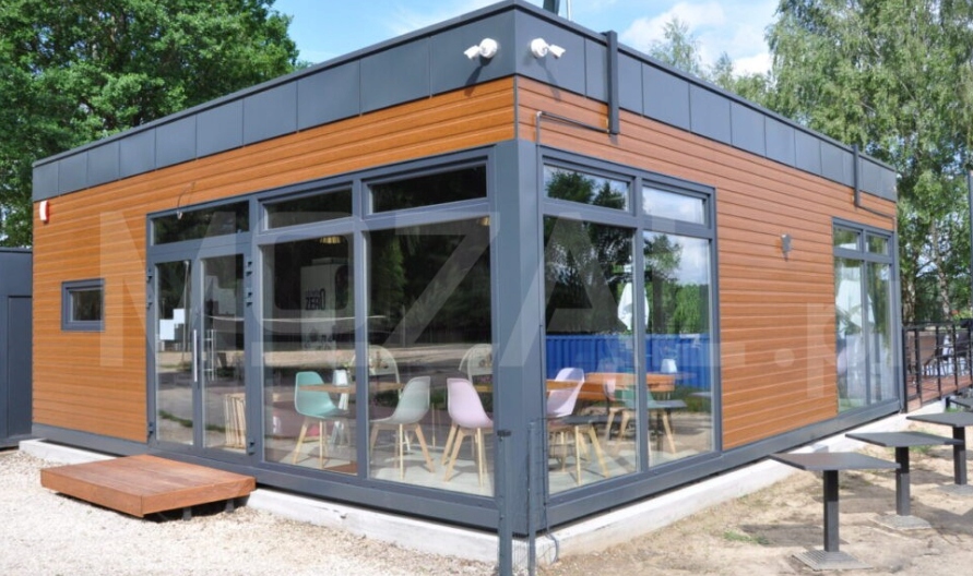 Pawilon gastronomiczny handlowy restauracja 72m2 modułowy