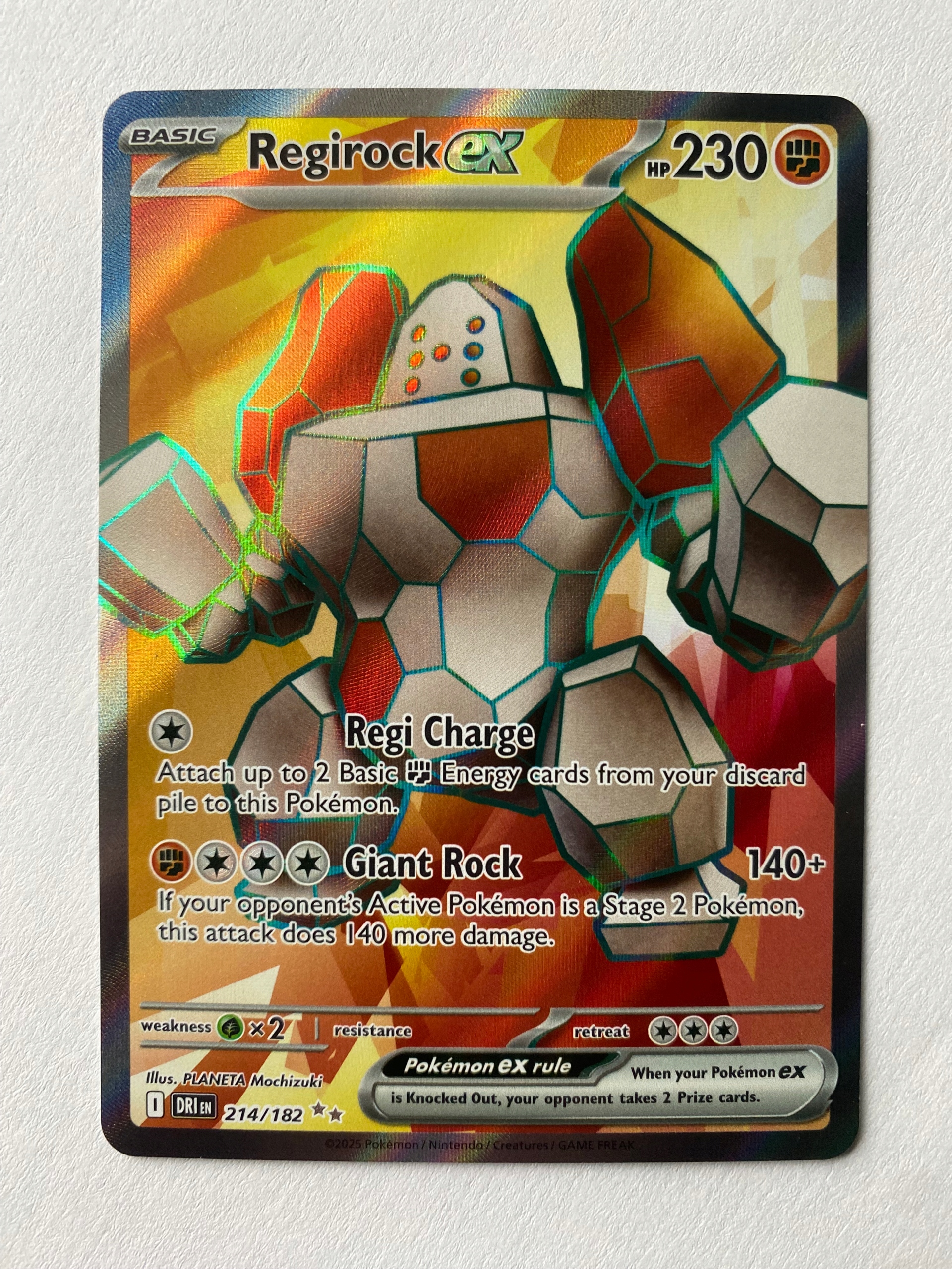 Karta Pokemon: Regirock ex (DRI 214) / Destined Rivals