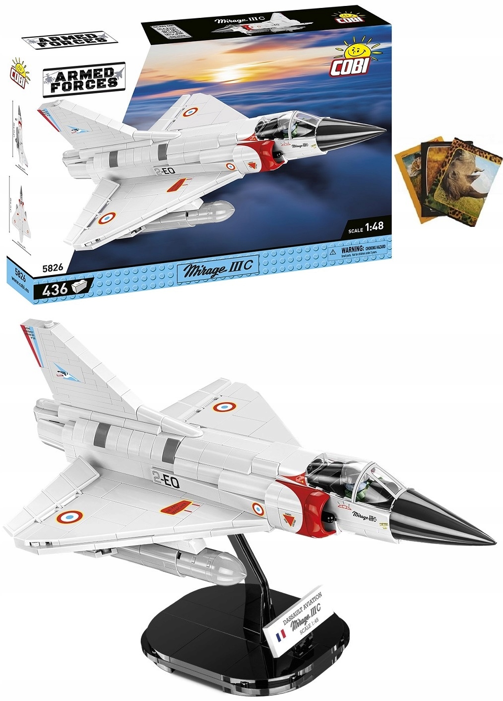 B160 KLOCKI COBI 5826 MIRAGE IIIC VER.2 Wiek dziecka 7 lat +