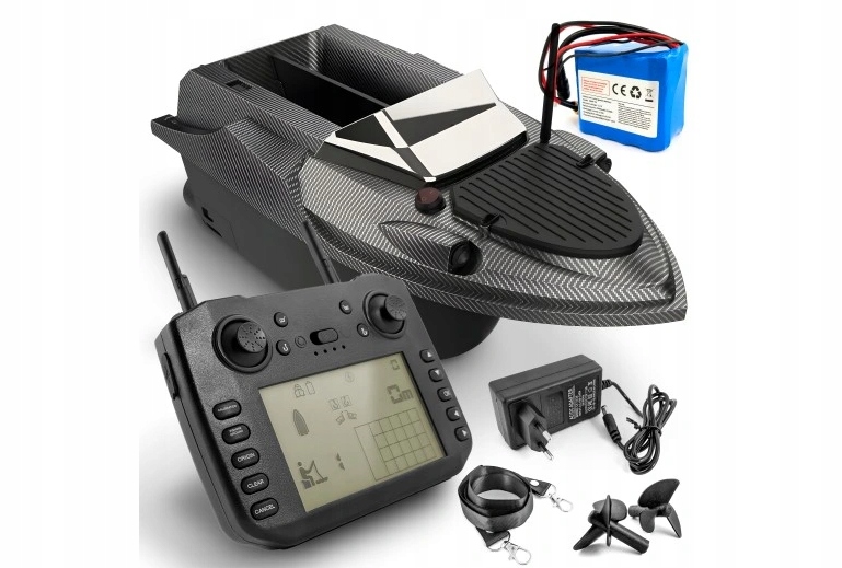 Łódź zanętowa Flytec V080 Gps jak V030 20000mAh zasięg 800 m