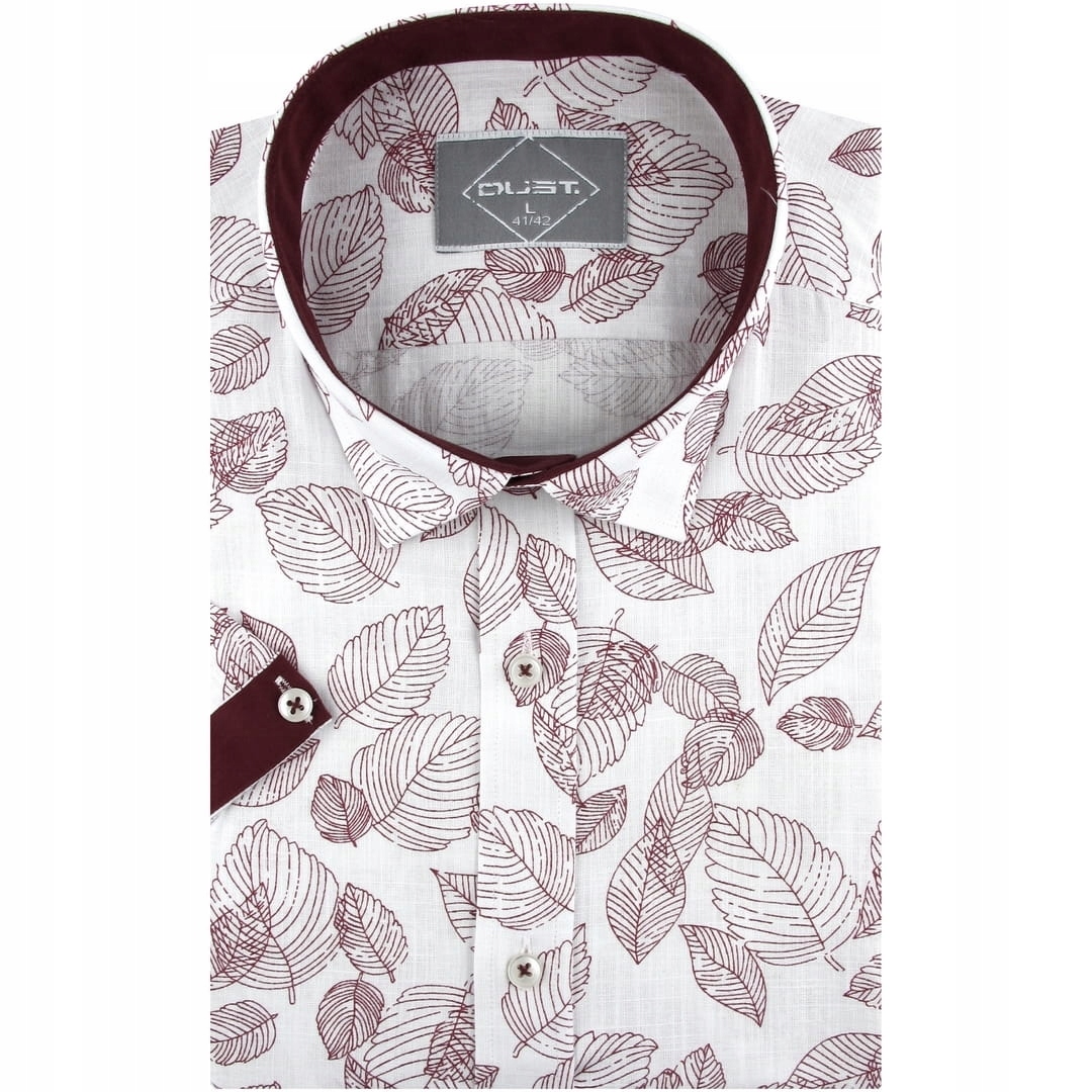 

Lniana Koszula Męska Codzienna Przewiewna N651