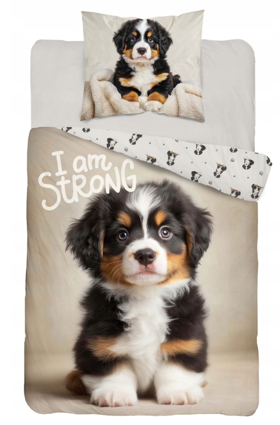 Pościel 140X200 PIES PIESEK OWCZAREK BAWEŁNA