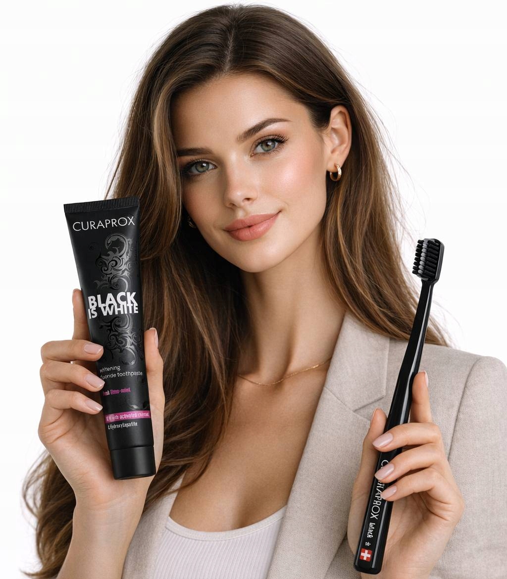 Curaprox Black Is White Szczoteczka Pasta 90ml