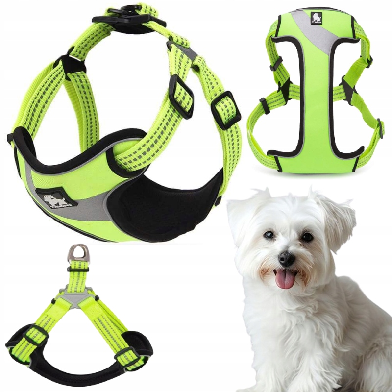 Levně Obojky Pro Psa Typu Step-in Lehké Reflexní Truellove Daily Plus Žluté S