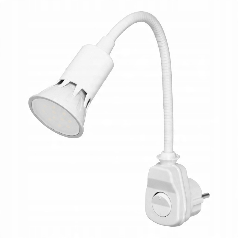 

Lampka do kontaktu wtyczkowa nocna do czytania Led