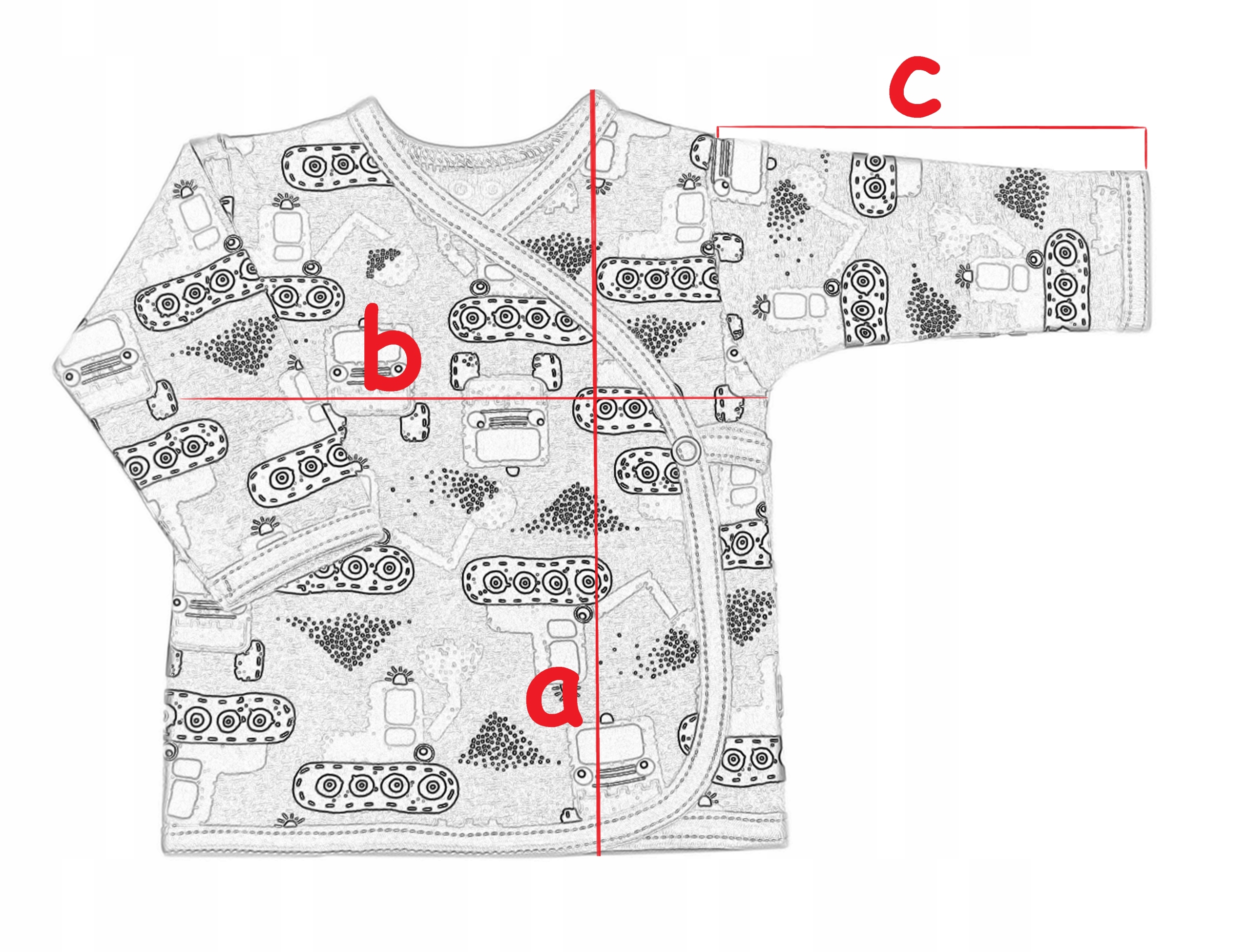 KOSZULKA NIEMOWLĘCA KOPERTOWA KAFTANIK 62 /61/ Płeć dziewczynki