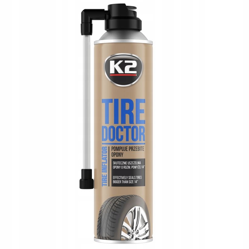 

K2 Tire Doktor 535ml Pompuje Opony Koło Zapasowe