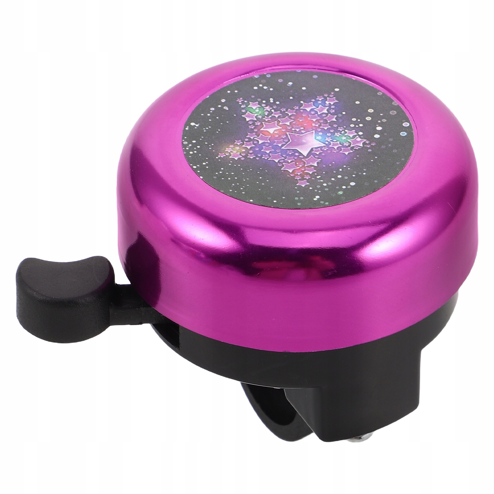 DZIECIĘCY GŁOŚNY FIOLETOWY DZWONEK ROWEROWY DLA BEZPIECZEŃSTWA I ZABAWY