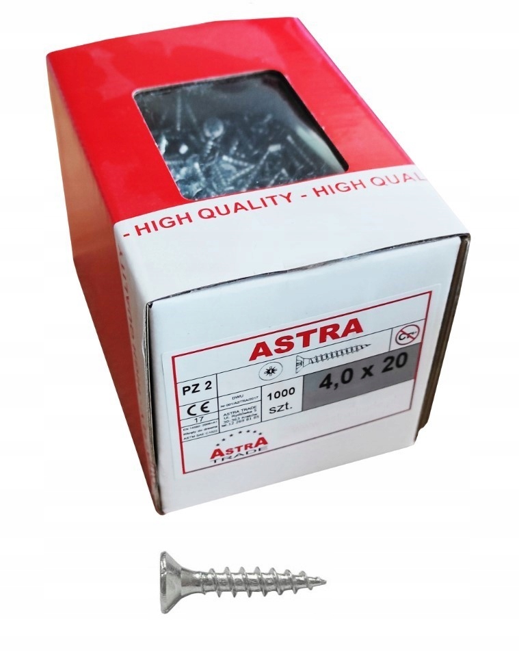 

Wkręty Meblowe Do Drewna Astra 4x20 1000SZT