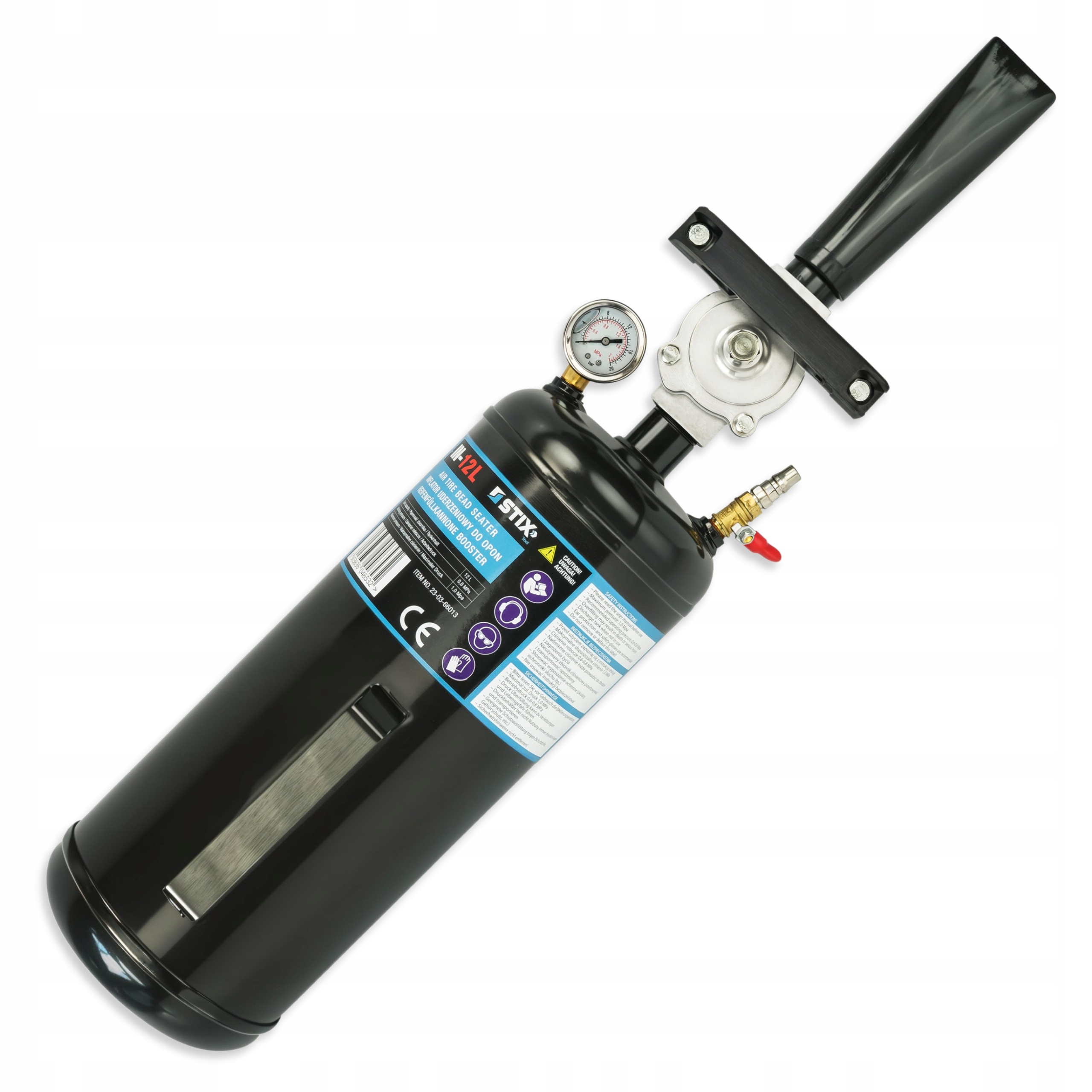 Inflátor Pro Nárazové Huštění Kol Pneumatik Tlaková Nádoba 12L Stix