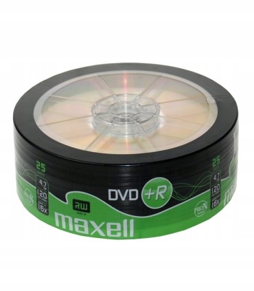 

Płyty Dvd+r Maxell x16 4,7GB op. 25 szt