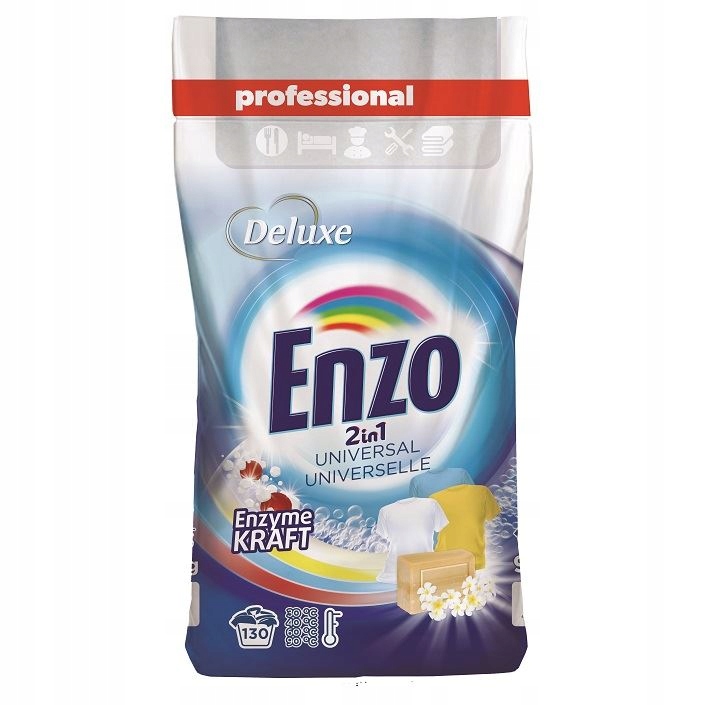 Univerzální prací prášek německý Deluxe Enzo 9,1 kg 130 praní