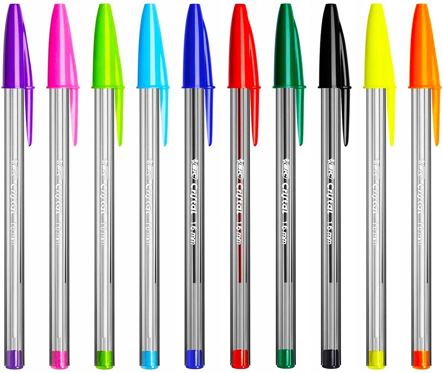 DŁUGOPISY KOLOROWE BIC CRISTAL MULTICOLOR X 10 SZT