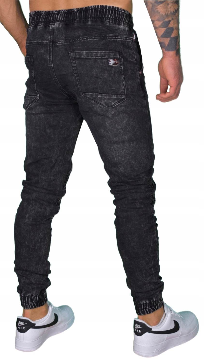 JOGGERY MĘSKIE SPODNIE JEANSY ELASTYCZNE JAKOŚĆ Model Jogger