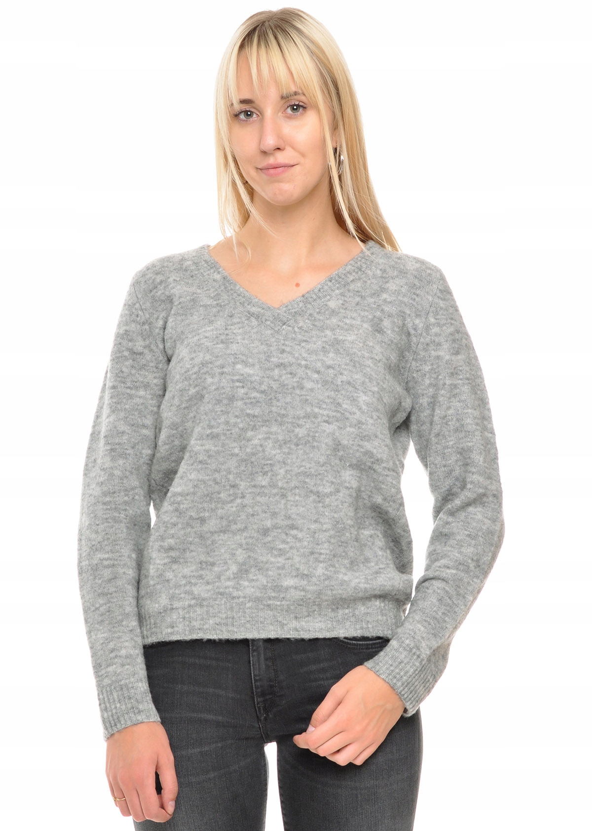

Lee sweter grey V Neck Knit _ L 40