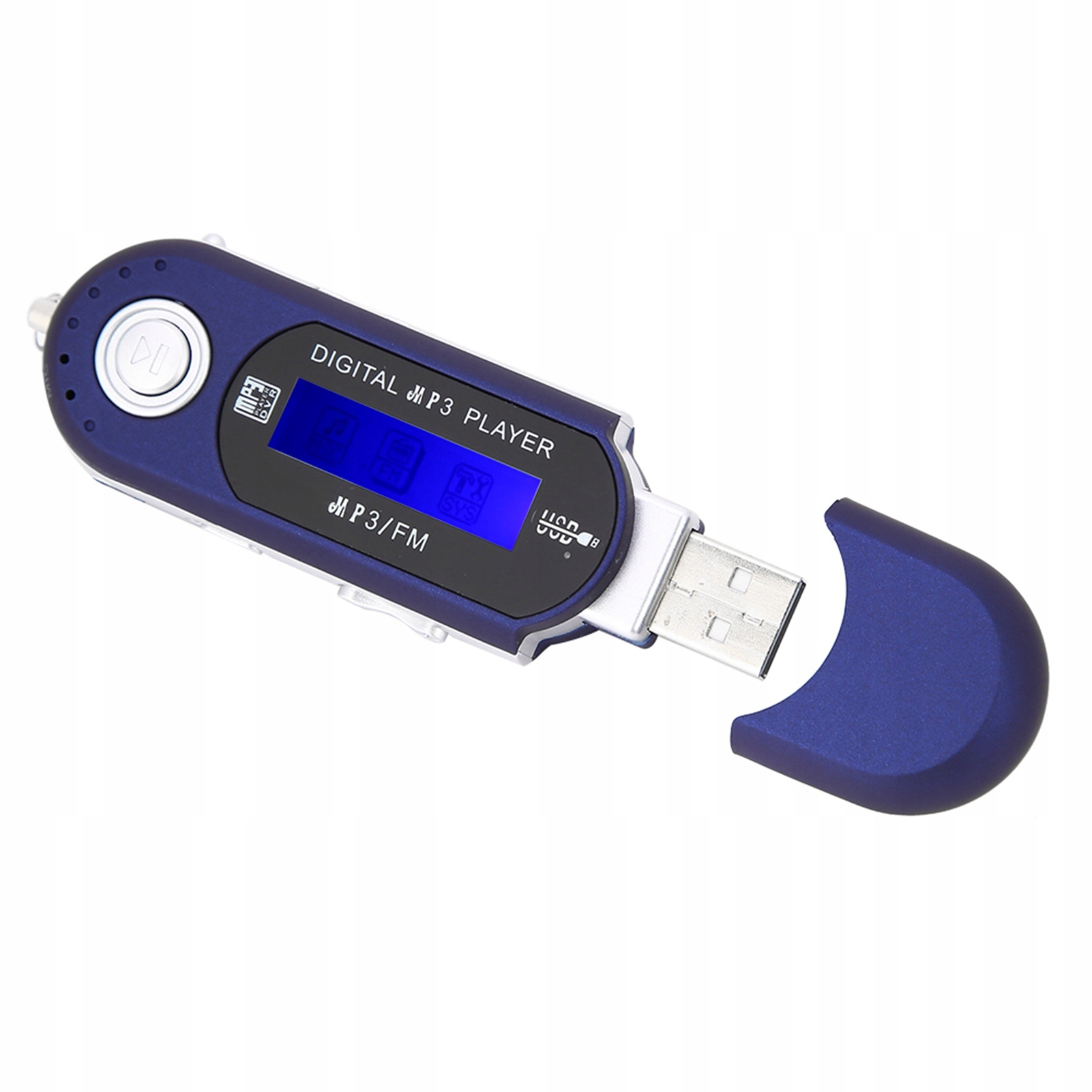 MP3-ПЛЕЕР USB PENDRIVE FM-РАДИО СИНИЙ