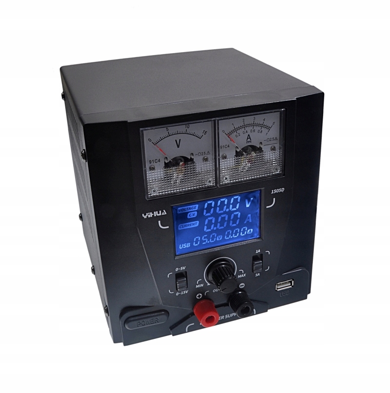 Jednotný laboratorní napájecí zdroj Yihua 1505D Usb 3.0 DC 15V 5A nastavitelný