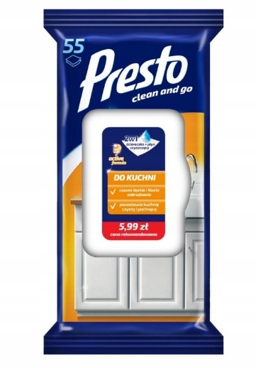 

Presto Ściereczki Chusteczki 55szt do Kuchni