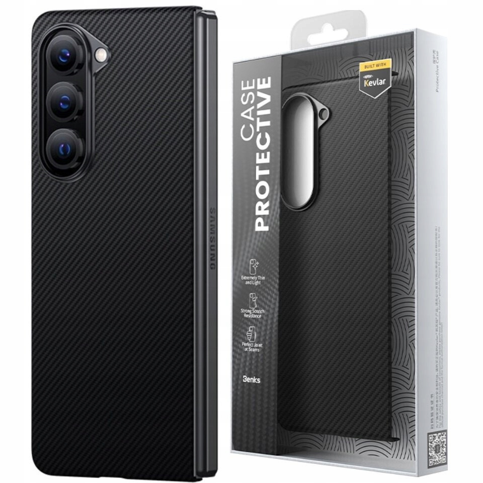 Pouzdro na zadní stranu Benks Aramid Fiber Kevlar pro Samsung Galaxy Z Fold5 5G, Kryt