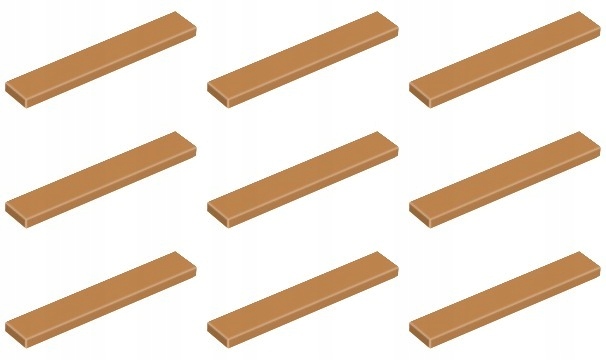 

Lego 6636 Tile Płytka 1x6 nugat średni (9g) 9 szt.