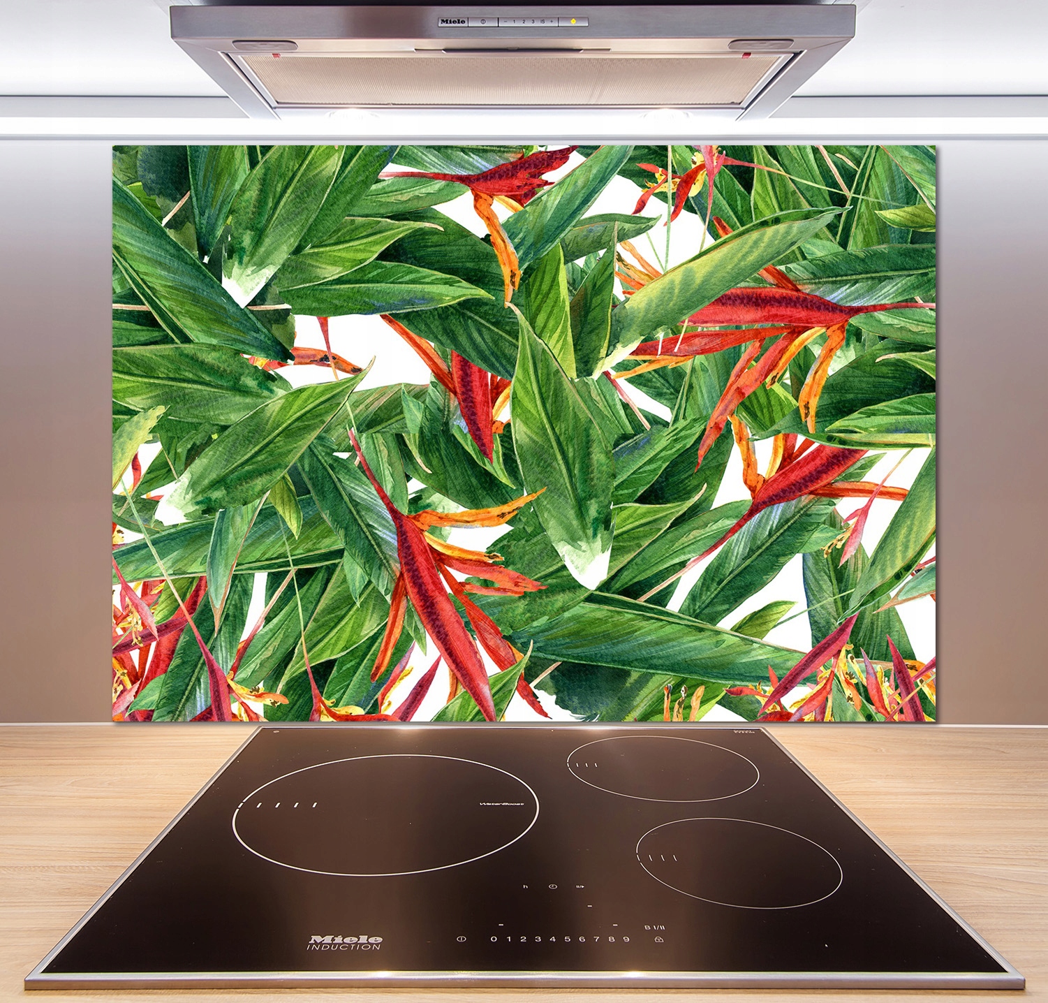 

Panel do kuchni Kwiecisty wzór 100x70 cm + Klej