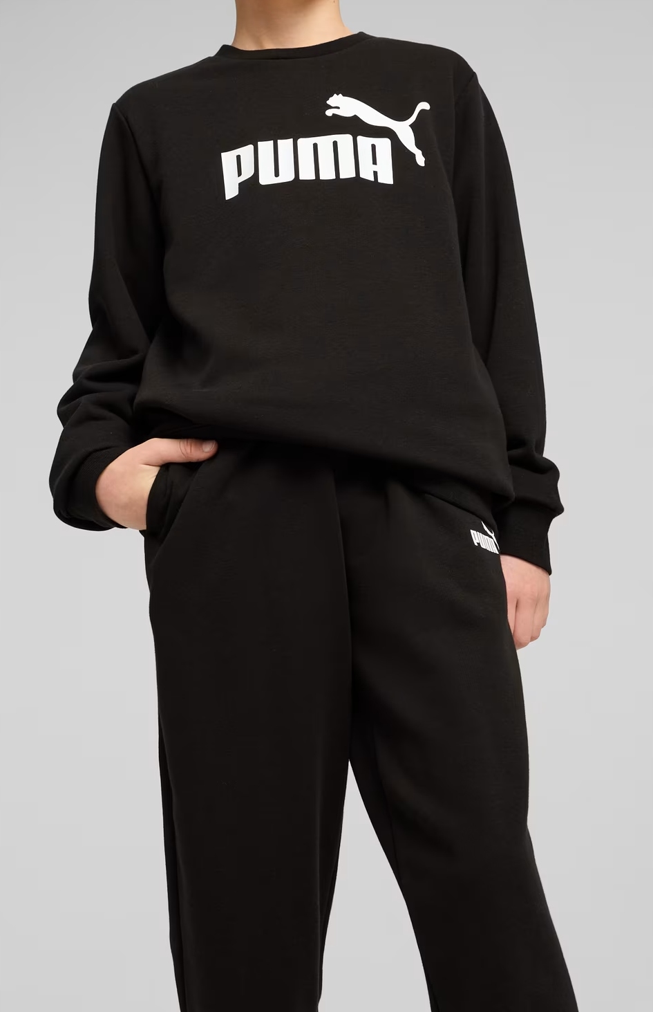 Puma Nowy Dres Dziecięcy Essential Minicats Jogger Czarny 3-4 Lata 104 Logo