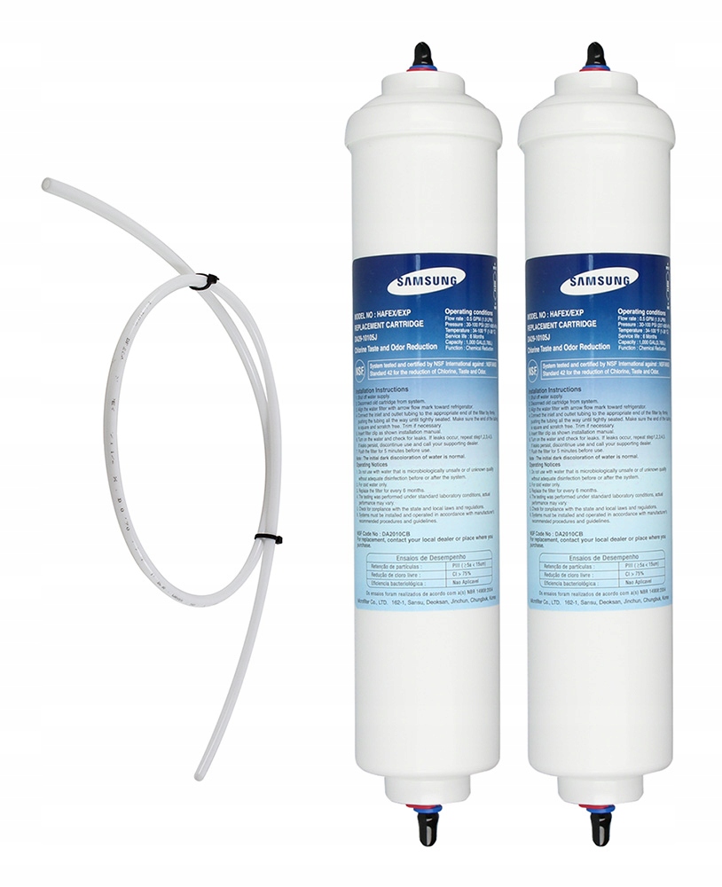 2x Filtr zewnętrzny Samsung DA29-10105J Hafex 5 m wężyka do wody DMfit