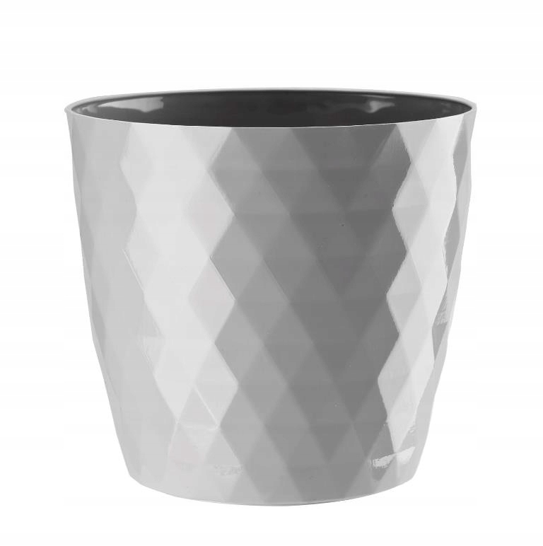 

Doniczka Osłonka Plastikowa Szara Cristal 12 CM