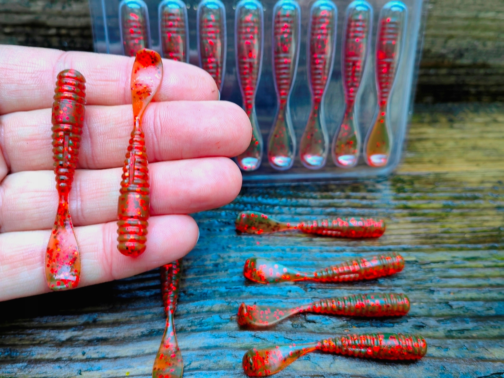15 szt. twister 51 mm Damiki Squash Shad Okoń kleń