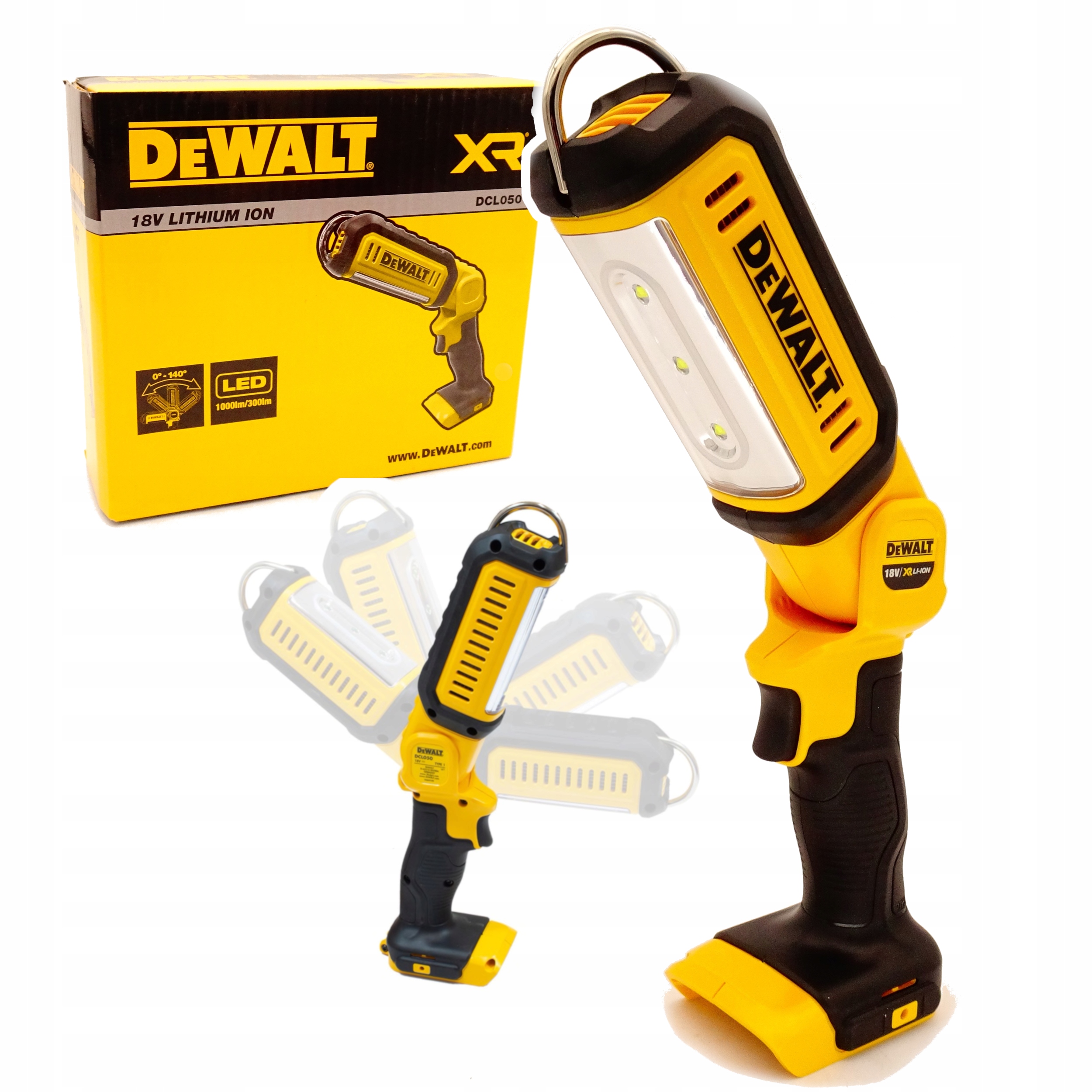 DeWalt DCL050 Lampe LED faisceau large sans fil 18V Li-Ion (machine seule)