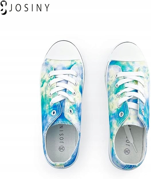 TRAMPKI BUTY SPORTOWE TENISÓWKI NISKIE KOLOROWE NIEBIESKIE 40 Oryginalne opakowanie producenta pudełko