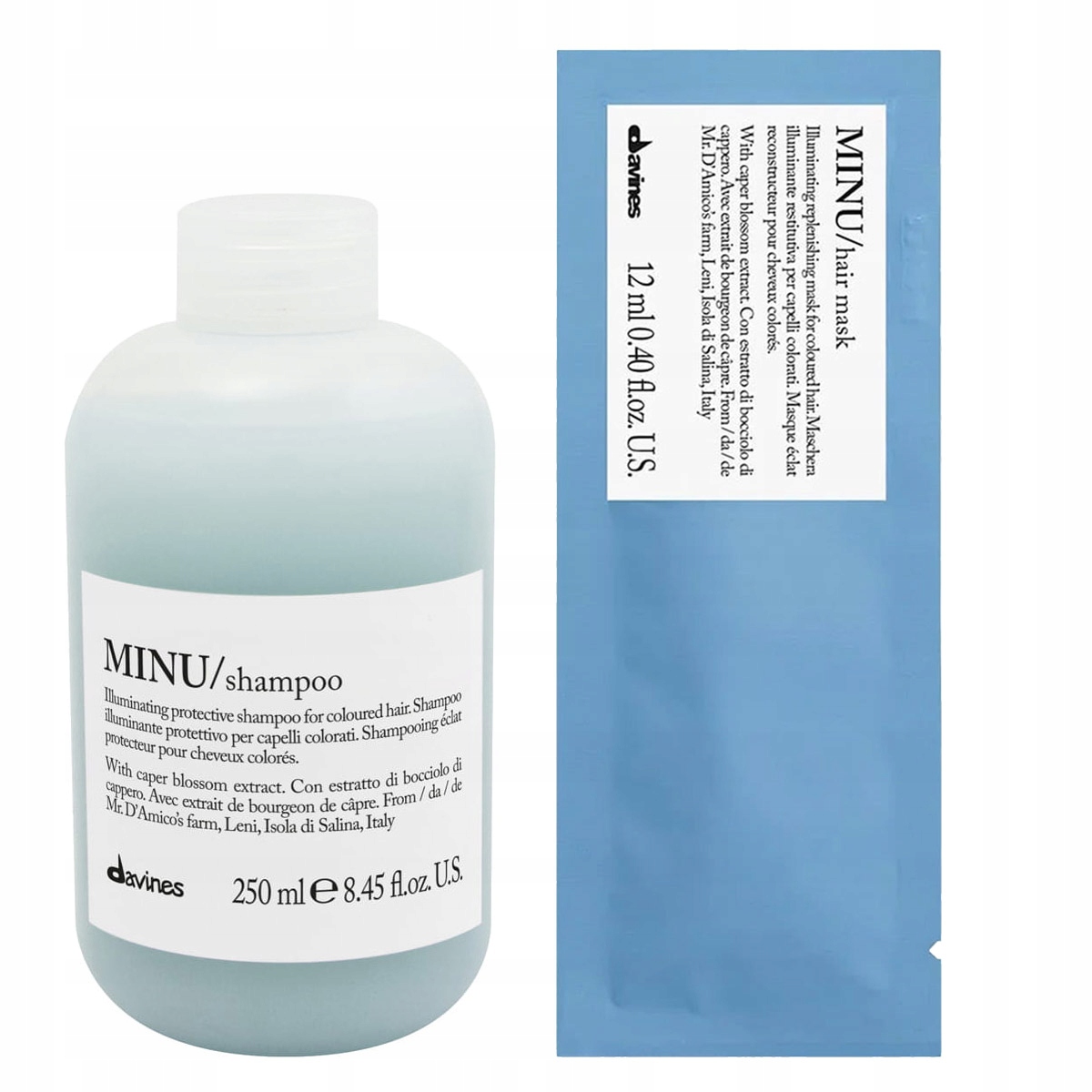 Davines Minu šampon chránící barvu barvených vlasů 250 Dárek