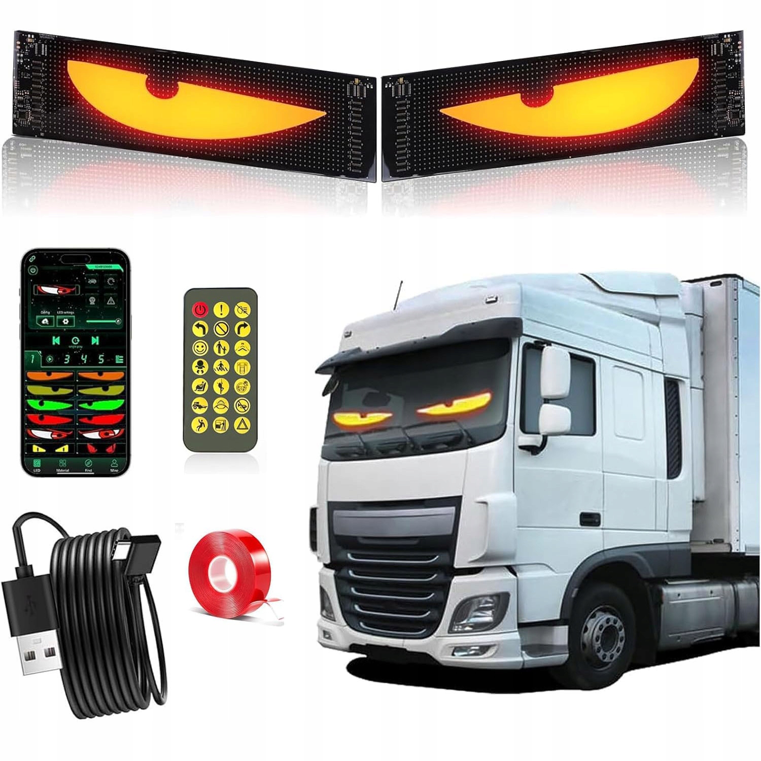 Oczy Led Do Samochodu, Elastyczna Tablica Z Wynikami Led Do Samochodów