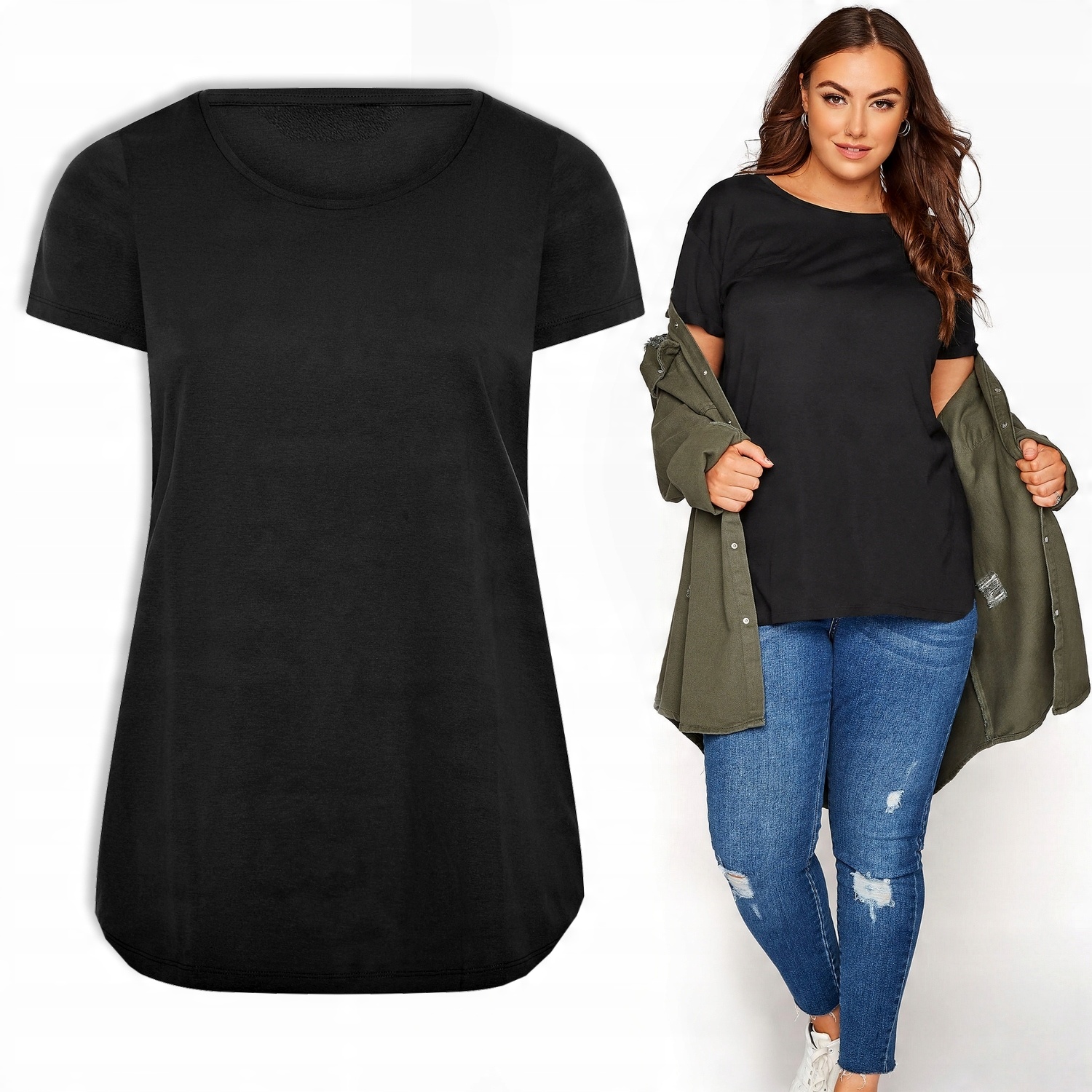 

Bluzka T-shirt Top Koszulka Bawełniana Basic #2XL