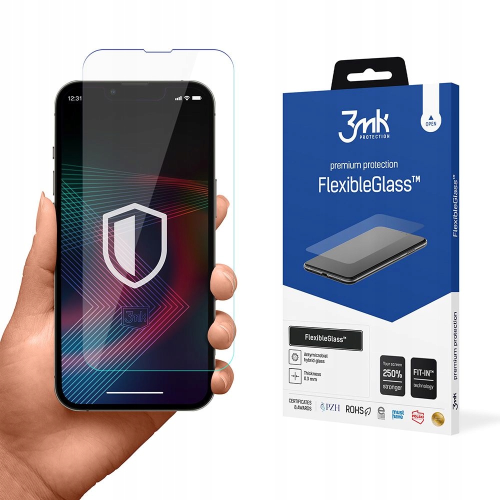 Szkło hybrydowe na ekran do Apple iPhone 14/14 Pro 3mk FlexibleGlass
