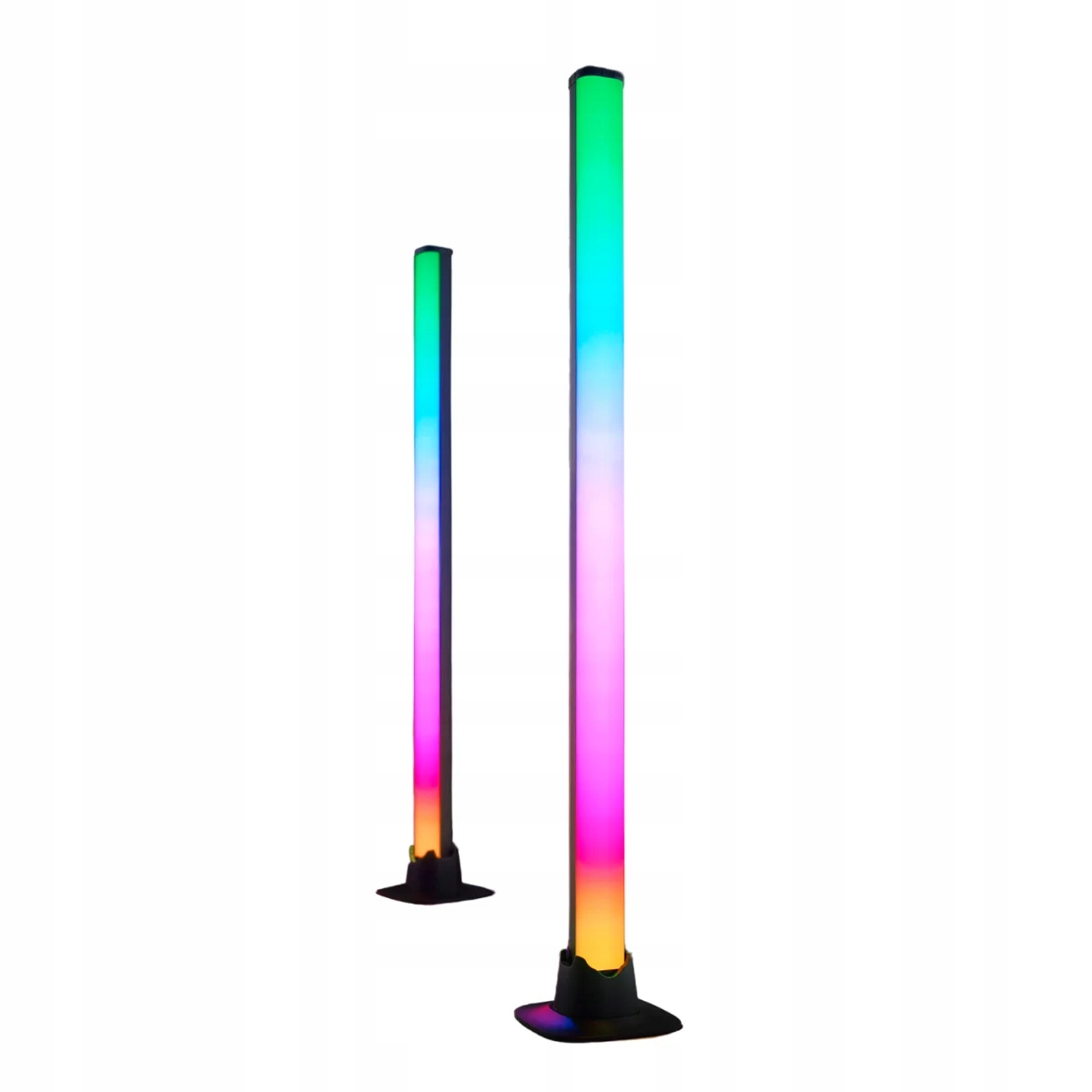 Hudobná stolná Led lampa Rgb s diaľkovým ovládaním čierna 55 cm 2ks Rl