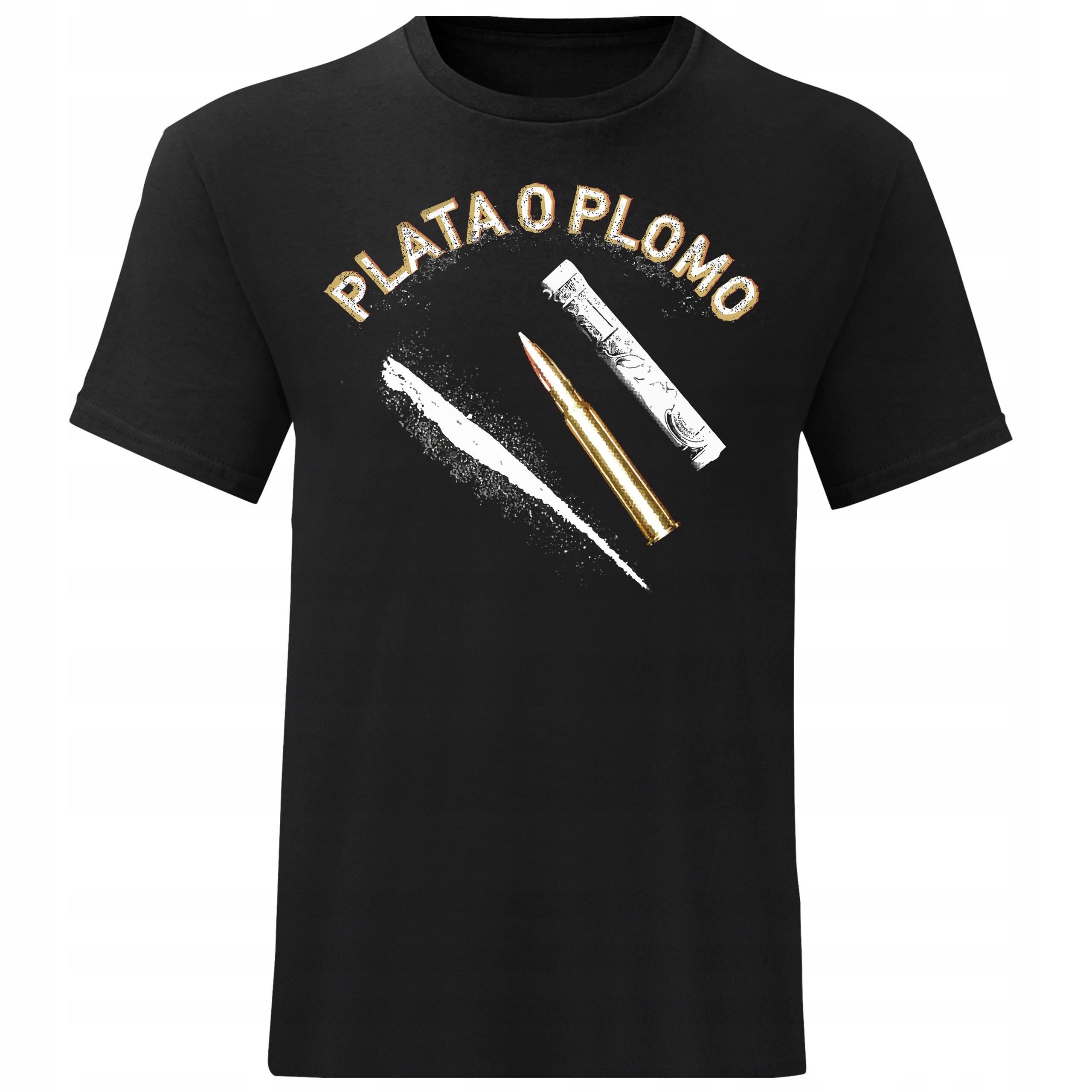 

Męski T-shirt Koszulka Plata O Plomo Escobar M