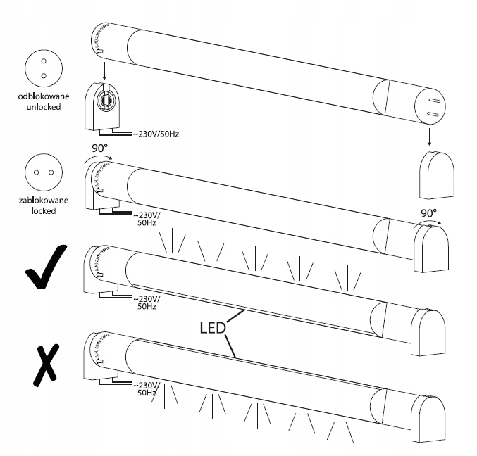 25x ŚWIETLÓWKA JARZENIÓWKA LED 9W = 18W 60cm T8 G1 Marka Ecolight
