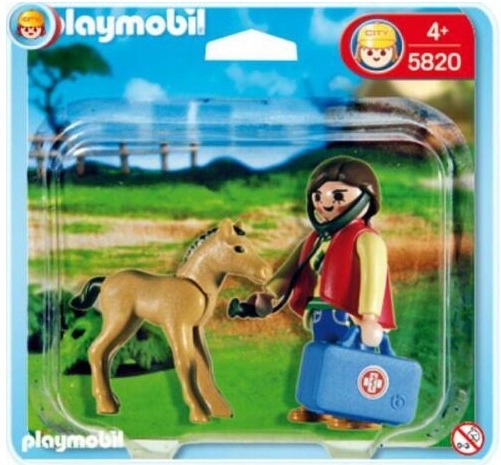 Playmobil 5820 Ludziki zestaw pani Weterynarz+ koń
