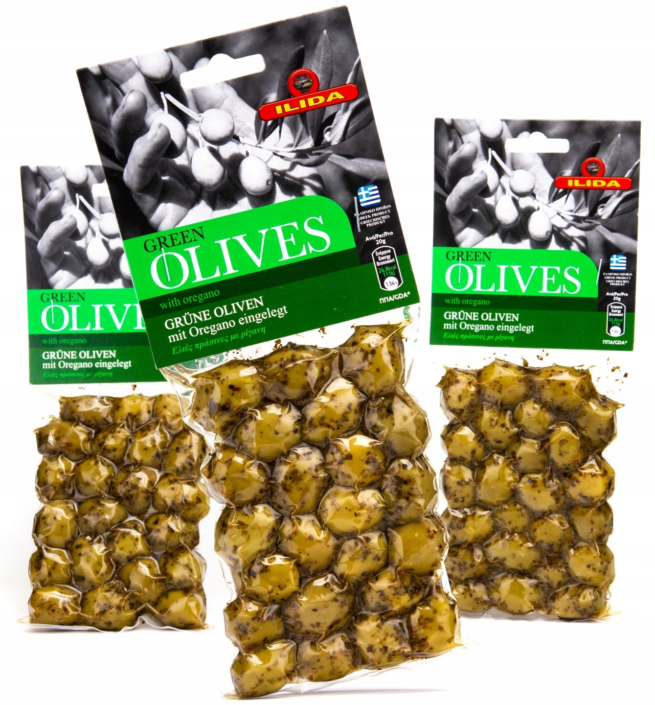 

Greckie zielone oliwki w oregano z pestką 150 g