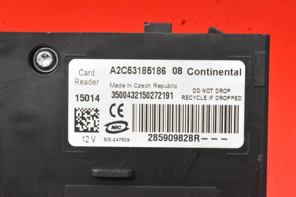 button START/STOP player KARTY 285909828R RENAULT ZOE 1 and 88 KM 12-19